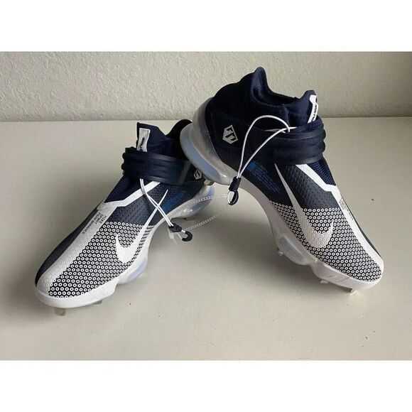 Mens Sz 14 Nike Force Zoom Mike Trout 7 Baseball Cleats CI3134-403 Blue White - Picture 1 of 11